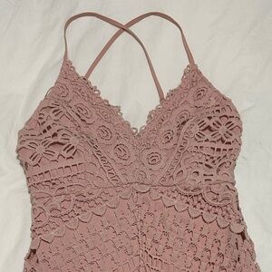 Pink Midi Astr the Label Dress